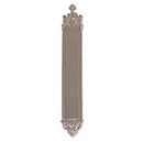 Brass Accents [A04-P5640-619] Solid Brass Door Push Plate - Gothic - Satin Nickel Finish - 3 3/8" W x 23 3/4" L