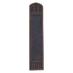 Brass Accents [A04-P5840-613VB] Solid Brass Door Push Plate - Oxford - Venetian Bronze Finish - 3 3/8&quot; W x 18&quot; L