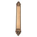 Brass Accents [A04-P6600-609] Solid Brass Door Push Plate - L&#39;Enfant - Antique Brass Finish - 3&quot; W x 23 3/8&quot; L