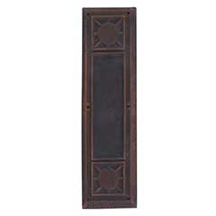 Brass Accents [A04-P7200-613VB] Solid Brass Door Push Plate - Nantucket - Venetian Bronze Finish - 3 3/4&quot; W x 13 7/8&quot; L