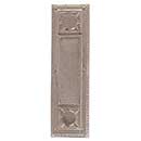 Brass Accents [A04-P7200-619] Solid Brass Door Push Plate - Nantucket - Satin Nickel Finish - 3 3/4" W x 13 7/8" L