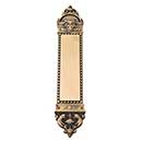 Brass Accents [A04-P8600-609] Solid Brass Door Push Plate - L&#39;Enfant - Antique Brass Finish - 3&quot; W x 16 1/2&quot; L