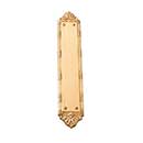 Brass Accents [A05-P7230-605] Solid Brass Door Push Plate - Ribbon &amp; Reed - Polished Brass Finish - 2 1/2&quot; W x 13 1/4&quot; L