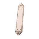 Brass Accents [A05-P7230-619] Solid Brass Door Push Plate - Ribbon & Reed - Satin Nickel Finish - 2 1/2" W x 13 1/4" L