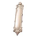 Brass Accents [A05-P4450-619] Solid Brass Door Push Plate - Victorian - Satin Nickel Finish - 3 1/4" W x 15" L