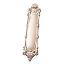 Brass Accents [A05-P4450-619] Solid Brass Door Push Plate - Victorian - Satin Nickel Finish - 3 1/4&quot; W x 15&quot; L