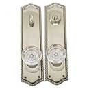 Brass Accents [D06-K250] Solid Brass Door Tubular Entry Set - Trafalgar Series - Single Cylinder - 2 3/4&quot; x 11&quot; Plate