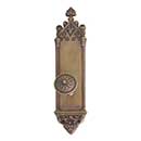 Brass Accents [D04-K560] Solid Brass Door Privacy Set - Gothic Series - 3 3/8" x 16" Plate