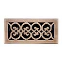 Brass Accents [A03-R4410-609] Cast Brass Decorative Floor Register Vent Cover - Scroll - Antique Brass Finish - 4&quot; x 10&quot;