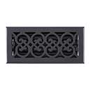 Brass Accents [A03-R4410-622] Cast Brass Decorative Floor Register Vent Cover - Scroll - Weathered Black Finish - 4&quot; x 10&quot;