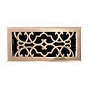 Brass Accents [A03-R6410-605] Cast Brass Decorative Floor Register Vent Cover - Victorian - Polished Brass Finish - 4" x 10"