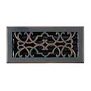 Brass Accents [A03-R6410-613VB] Cast Brass Decorative Floor Register Vent Cover - Victorian - Venetian Bronze Finish - 4" x 10"