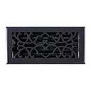 Brass Accents [A03-R6410-622] Cast Brass Decorative Floor Register Vent Cover - Victorian - Weathered Black Finish - 4" x 10"