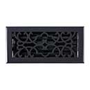 Brass Accents [A03-R6410-622] Cast Brass Decorative Floor Register Vent Cover - Victorian - Weathered Black Finish - 4" x 10"