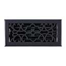 Brass Accents [A03-R6410-622] Cast Brass Decorative Floor Register Vent Cover - Victorian - Weathered Black Finish - 4&quot; x 10&quot;