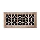 Brass Accents [A03-R2410-609] Cast Brass Decorative Floor Register Vent Cover - Classic - Antique Brass Finish - 4" x 10"