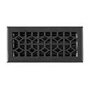Brass Accents [A03-R2410-622] Cast Brass Decorative Floor Register Vent Cover - Classic - Weathered Black Finish - 4" x 10"
