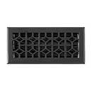 Brass Accents [A03-R2410-622] Cast Brass Decorative Floor Register Vent Cover - Classic - Weathered Black Finish - 4&quot; x 10&quot;