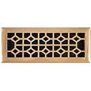 Brass Accents [A03-R2412-609] Cast Brass Decorative Floor Register Vent Cover - Classic - Antique Brass Finish - 4" x 12"