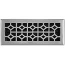Brass Accents [A03-R2412-619] Cast Brass Decorative Floor Register Vent Cover - Classic - Satin Nickel Finish - 4" x 12"
