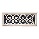Brass Accents [A03-R4412-605] Cast Brass Decorative Floor Register Vent Cover - Scroll - Polished Brass Finish - 4" x 12"