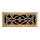 Brass Accents [A03-R6412-609] Cast Brass Decorative Floor Register Vent Cover - Victorian - Antique Brass Finish - 4&quot; x 12&quot;