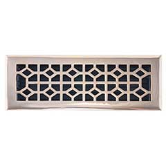 Brass Accents [A03-R2414-605] Cast Brass Decorative Floor Register Vent Cover - Classic - Polished Brass Finish - 4&quot; x 14&quot;