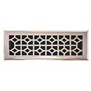 Brass Accents [A03-R2414-605] Cast Brass Decorative Floor Register Vent Cover - Classic - Polished Brass Finish - 4" x 14"