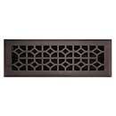 Brass Accents [A03-R2414-613VB] Cast Brass Decorative Floor Register Vent Cover - Classic - Venetian Bronze Finish - 4" x 14"