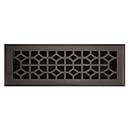 Brass Accents [A03-R2414-613VB] Cast Brass Decorative Floor Register Vent Cover - Classic - Venetian Bronze Finish - 4&quot; x 14&quot;