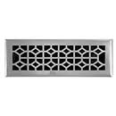 Brass Accents [A03-R2414-619] Cast Brass Decorative Floor Register Vent Cover - Classic - Satin Nickel Finish - 4" x 14"