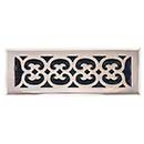 Brass Accents [A03-R4414-605] Cast Brass Decorative Floor Register Vent Cover - Scroll - Polished Brass Finish - 4" x 14"