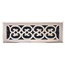 Brass Accents [A03-R4414-605] Cast Brass Decorative Floor Register Vent Cover - Scroll - Polished Brass Finish - 4" x 14"