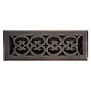 Brass Accents [A03-R4414-613VB] Cast Brass Decorative Floor Register Vent Cover - Scroll - Venetian Bronze Finish - 4" x 14"