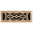 Brass Accents [A03-R6414-609] Cast Brass Decorative Floor Register Vent Cover - Victorian - Antique Brass Finish - 4" x 14"