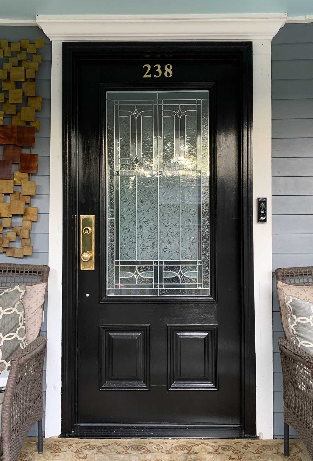 Brass Accents [D06K240] Solid Brass Door Tubular Entry Set Academy Series Double Cylinder