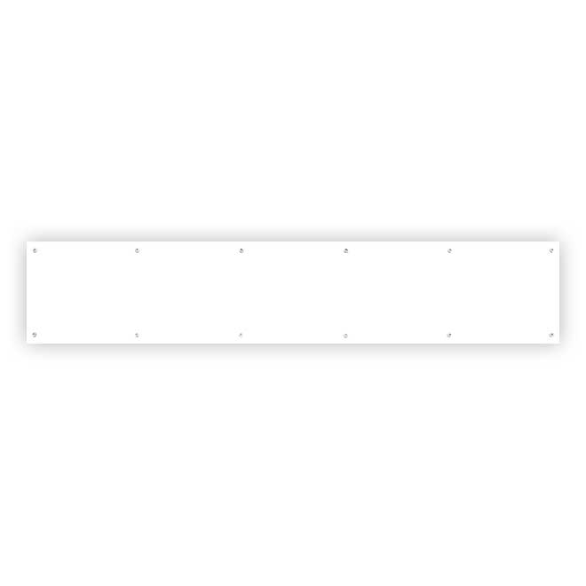 Brass Accents [A09P0628WTKP] Aluminum Door Kick Plate Screw Mount