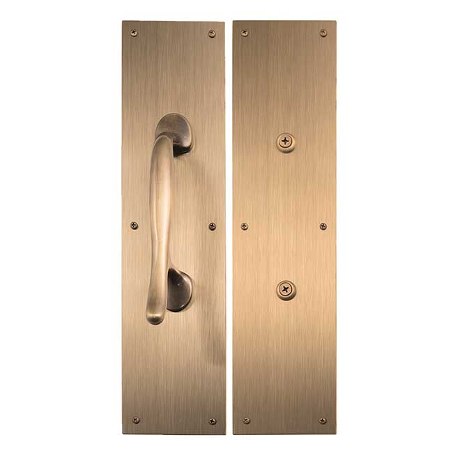 Brass Accents A02-P7402-609 Door Pull & Push Plate Set