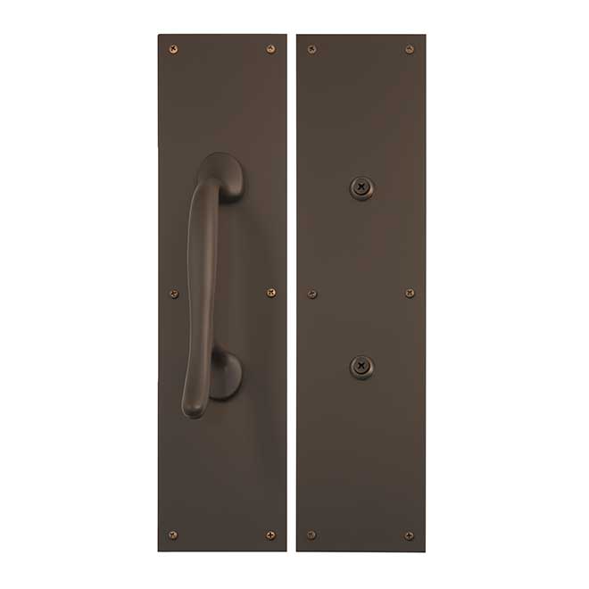 Brass Accents A02-P7402-613PC Door Pull & Push Plate Set