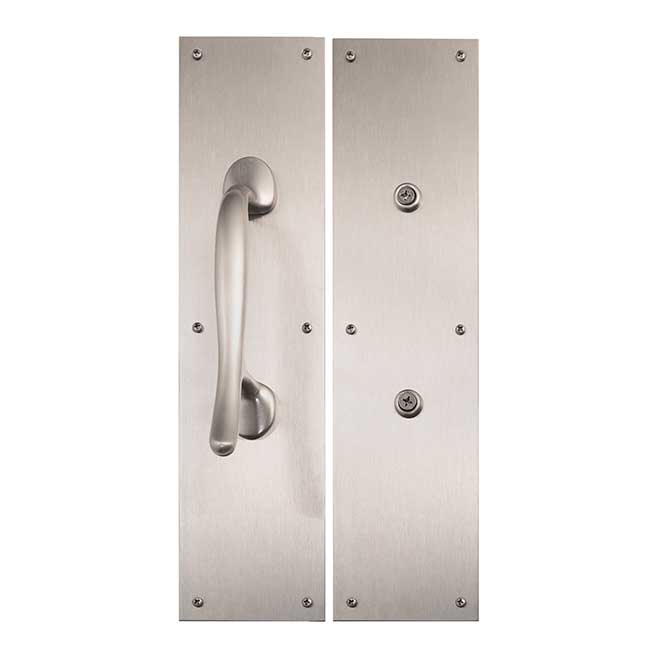 Brass Accents A02-P7402-619 Door Pull & Push Plate Set