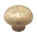 Cal Crystal [MY-1] Marble Cabinet Knob - Natural (Beige) - Mushroom - 1 5/8" Dia.