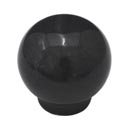 Cal Crystal [RBB-1] Marble Cabinet Knob - Black - Small Sphere - 1 1/4&quot; Dia.