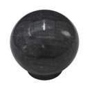 Cal Crystal [RBB-2] Marble Cabinet Knob - Black - Large Sphere - 1 1/2" Dia.