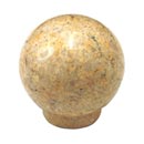 Cal Crystal [RBY-1] Marble Cabinet Knob - Natural (Beige) - Small Sphere - 1 1/4&quot; Dia.