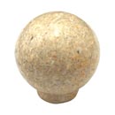 Cal Crystal [RBY-2] Marble Cabinet Knob - Natural (Beige) - Large Sphere - 1 1/2" Dia.