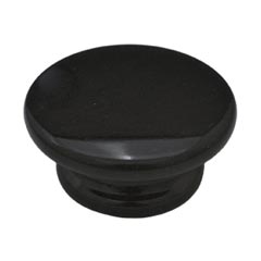 Cal Crystal Rpb 2 Marble Cabinet Knob Black Large Flat