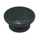 Cal Crystal [RPG-2] Marble Cabinet Knob - Green - Large - Flat Round - Pedestal Base - 2&quot; Dia.