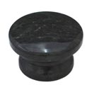 Cal Crystal [RPG-3] Marble Cabinet Knob - Green - Medium - Flat Round - Pedestal Base - 1 5/8" Dia.