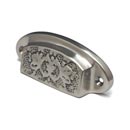 Cal Crystal [VB-116-US15] Vintage Brass Cabinet Cup Pull - Vintage - Satin Nickel Finish - 2 3/4" Centers - 3 3/8" L