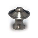 Cal Crystal [VB-11-US15] Vintage Brass Cabinet Knob - Georgian - Satin Nickel Finish - 1&quot; Dia.